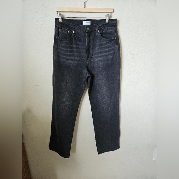 Cassie Super High Rise Straight in Retrograde PISTOLA 30 - Picture 4 of 11